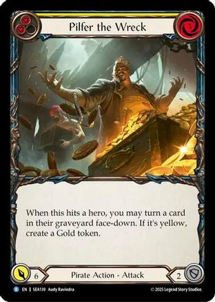 Pilfer the Wreck (Yellow) (SEA139) - High Seas Rainbow Foil