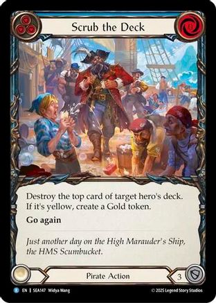 Scrub the Deck (SEA147) - High Seas Rainbow Foil