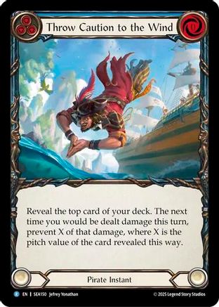 Throw Caution to the Wind (SEA150) - High Seas Rainbow Foil