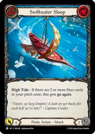 Swiftwater Sloop (Blue) (SEA168) - High Seas Rainbow Foil