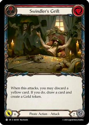 Swindler's Grift (Red) (SEA169) - High Seas Rainbow Foil