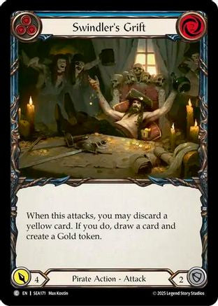 Swindler's Grift (Blue) (SEA171) - High Seas Rainbow Foil