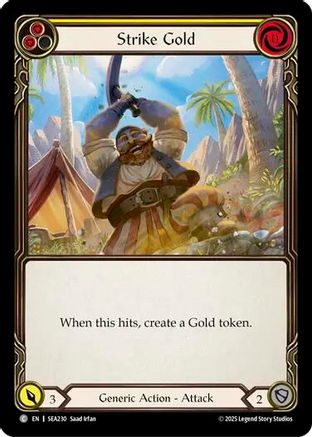 Strike Gold (Yellow) (SEA230) - High Seas Rainbow Foil