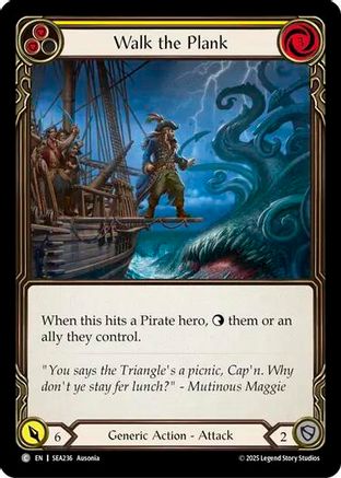 Walk the Plank (Yellow) (SEA236) - High Seas Rainbow Foil