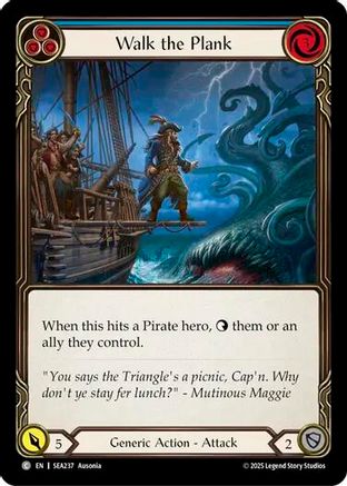 Walk the Plank (Blue) (SEA237) - High Seas Rainbow Foil