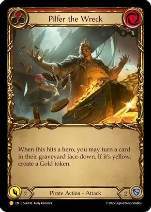 Pilfer the Wreck (Red) (Treasure) (SEA138) - High Seas Cold Foil