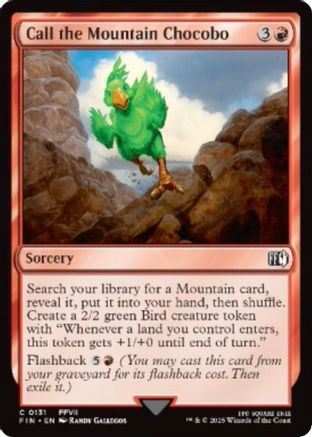 Call the Mountain Chocobo (FIN-131) - FINAL FANTASY Foil