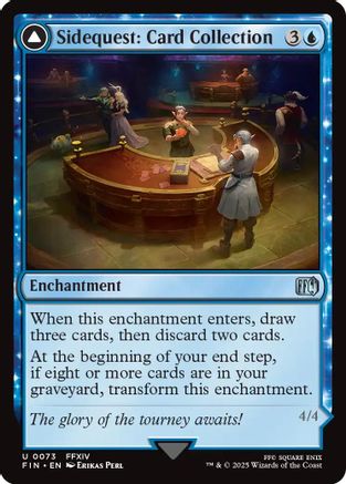 Sidequest: Card Collection // Magicked Card (FIN-073) - FINAL FANTASY: (enchantment) Foil