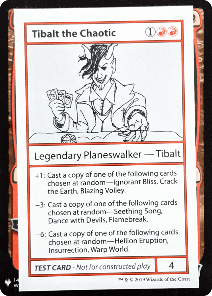 Tibalt the Chaotic (CMB1-) - Mystery Booster Playtest Cards 2019