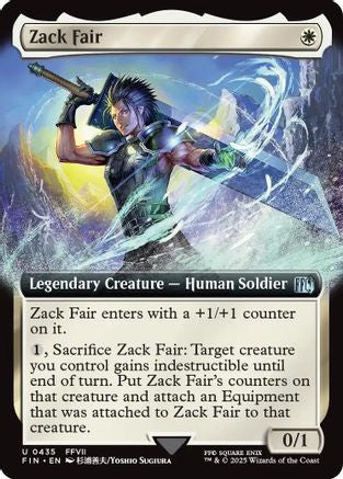 Zack Fair (Extended Art) (FIN-435) - FINAL FANTASY: (Extended Art) Foil