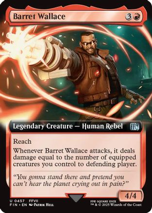 Barret Wallace (FIN-457) - FINAL FANTASY: (Extended Art) Foil