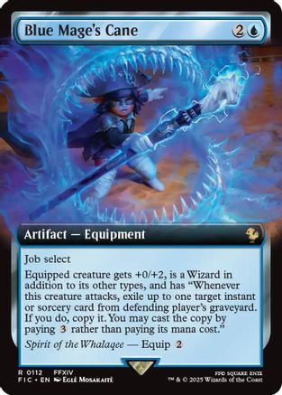 Blue Mage's Cane (Extended Art) (FIC-112) - Commander: FINAL FANTASY Foil