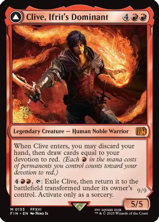 Clive, Ifrit's Dominant (PRE-133) - Prerelease Cards Foil