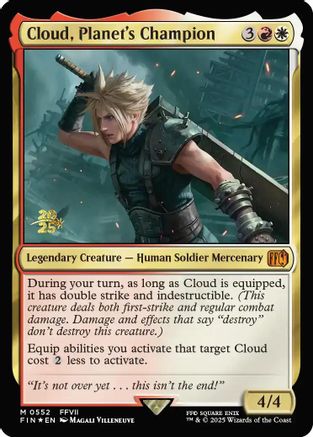 Cloud, Planet's Champion (PRE-552) - Prerelease Cards Foil
