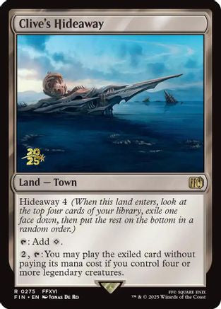 Clive's Hideaway (PRE-275) - Prerelease Cards Foil