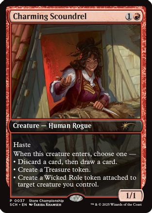 Charming Scoundrel (GAME-037) - Game Day & Store Championship Promos Foil