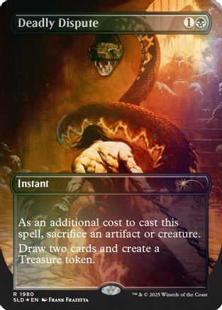 Deadly Dispute (1980) (Rainbow Foil) (SLD-1980) - Secret Lair Drop Series Foil