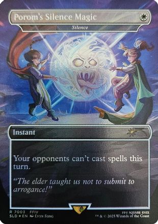 Porom's Silence Magic - Silence (Rainbow Foil) (SLD-7003) - Secret Lair Drop Series Foil