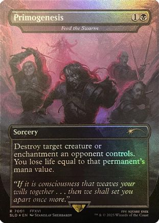 Primogenesis - Feed the Swarm (Rainbow Foil) (SLD-7001) - Secret Lair Drop Series Foil