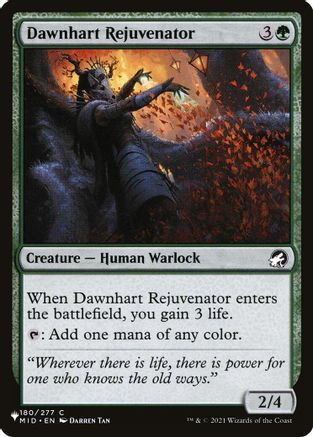 Dawnhart Rejuvenator (LIST-180/277) - The List Reprints