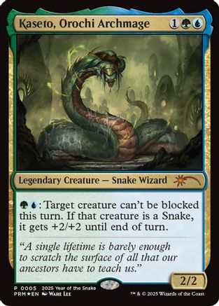 Kaseto, Orochi Archmage (Year of the Snake 2025) (SSP-005) - Standard Showdown Promos Foil