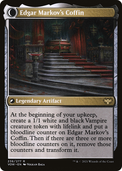 Edgar, le marié enchanté // Le cercueil d'Edgar Markov (VOW-236) - Innistrad : Le vœu écarlate : (Transformation double face) 