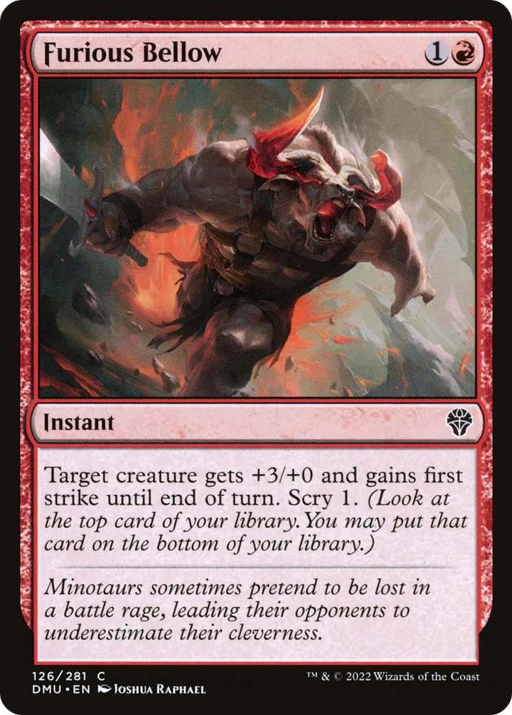 Furious Bellow (DMU-126) - Dominaria United Foil 