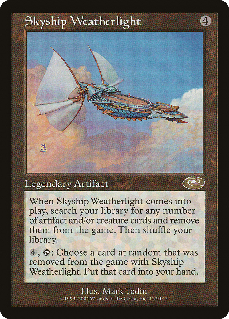 Skyship Weatherlight (PLS-133) - Feuille de changement de plan 