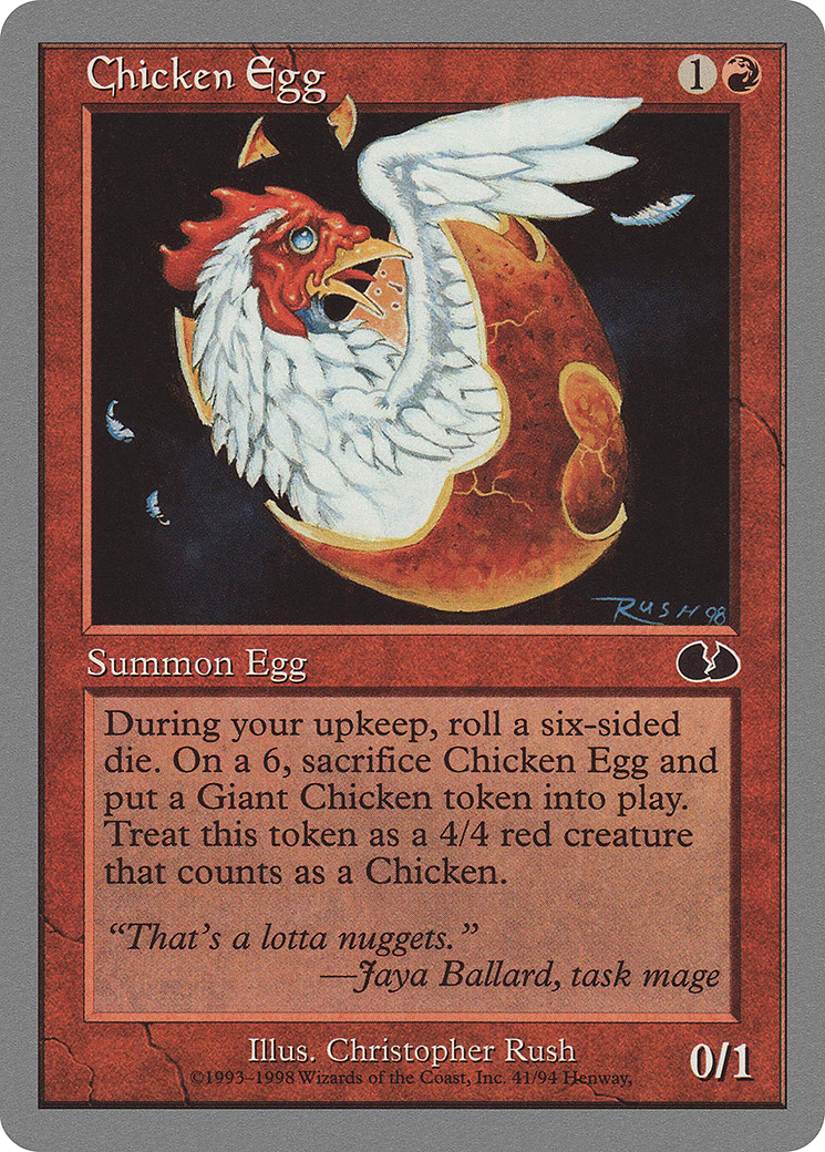 Œuf de poule (UGL-041) - Non collé 