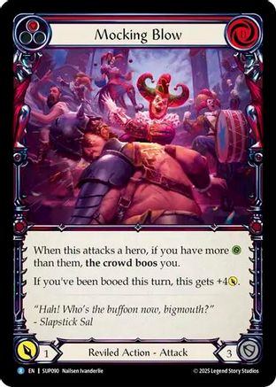 Mocking Blow (Red) (SUP090) - Super Slam Rainbow Foil