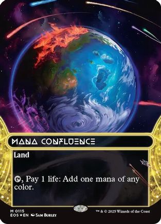 Mana Confluence (0115) (Borderless) (Galaxy Foil) (EOS-115) - Edge of Eternities: Stellar Sights Foil