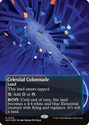 Celestial Colonnade (0142) (Borderless) (Galaxy Foil) (EOS-142) - Edge of Eternities: Stellar Sights Foil