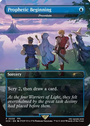 Prophetic Beginning - Preordain (GAME-039) - Game Day & Store Championship Promos Foil