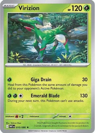 Virizion 10 - SV White Flare Holofoil