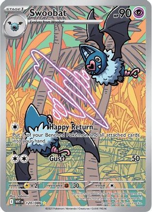 Swoobat - 120/086 120 - SV White Flare Holofoil