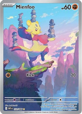 Mienfoo - 133/086 133 - SV White Flare Holofoil