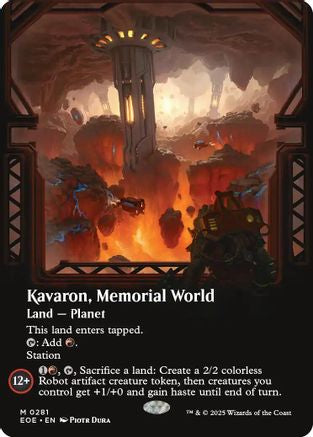 Kavaron, Memorial world (Borderless) (EOE-281) - Edge of Eternities
