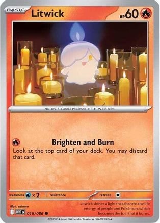 Litwick 16 - SV White Flare Reverse Holofoil