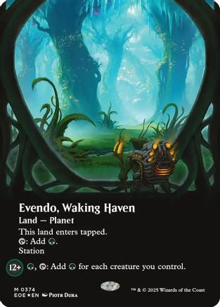 Evendo, Waking Haven (Borderless) (Galaxy Foil) (EOE-374) - Edge of Eternities Foil