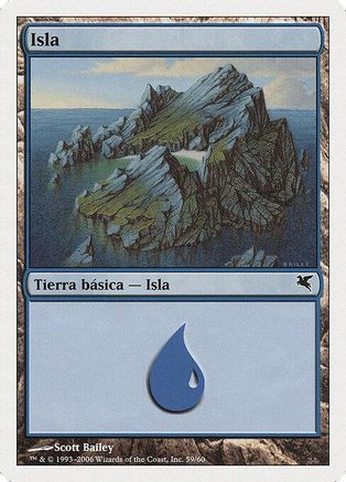 Island (Spanish) - "Isla" (G59) (PSAL-G59) - Magic Encyclopedia 2005 (Salvat/Hachette)
