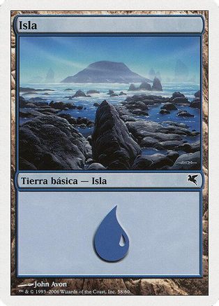Island (Spanish) - "Isla" (E58) (PSAL-E58) - Magic Encyclopedia 2005 (Salvat/Hachette)