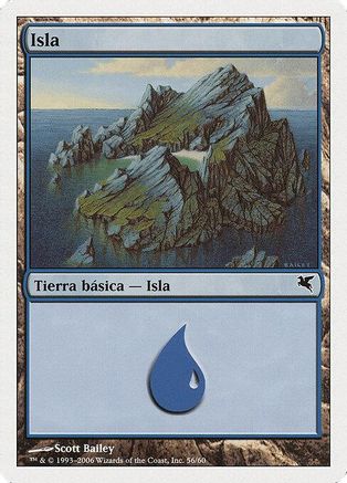 Island (Spanish) - "Isla" (H56) (PSAL-H56) - Magic Encyclopedia 2005 (Salvat/Hachette)