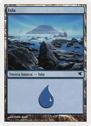 Island (Spanish) - "Isla" (G36) (PSAL-G36) - Magic Encyclopedia 2005 (Salvat/Hachette)