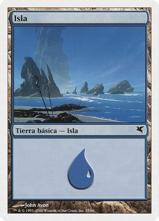 Island (Spanish) - "Isla" (H35) (PSAL-H35) - Magic Encyclopedia 2005 (Salvat/Hachette)