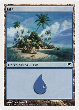 Island (Spanish) - "Isla" (E33) (PSAL-E33) - Magic Encyclopedia 2005 (Salvat/Hachette)