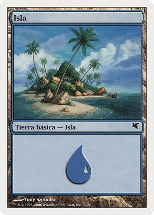 Island (Spanish) - "Isla" (H32) (PSAL-H32) - Magic Encyclopedia 2005 (Salvat/Hachette)