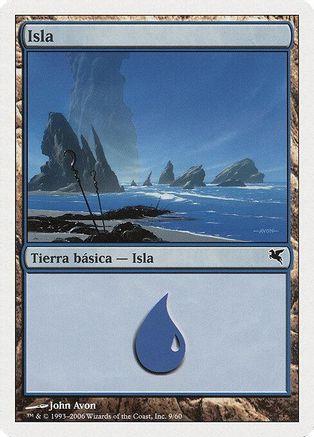 Island (Spanish) - "Isla" (E9) (PSAL-0E9) - Magic Encyclopedia 2005 (Salvat/Hachette)