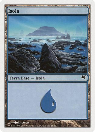 Island (Italian) - "Isola" (E58) (PSAL-E58) - Magic Encyclopedia 2005 (Salvat/Hachette)