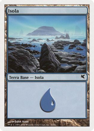Island (Italian) - "Isola" (G36) (PSAL-G36) - Magic Encyclopedia 2005 (Salvat/Hachette)