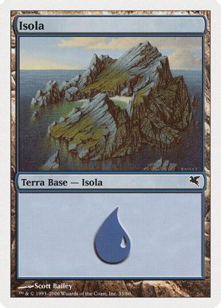 Island (Italian) - "Isola" (H33) (PSAL-H33) - Magic Encyclopedia 2005 (Salvat/Hachette)